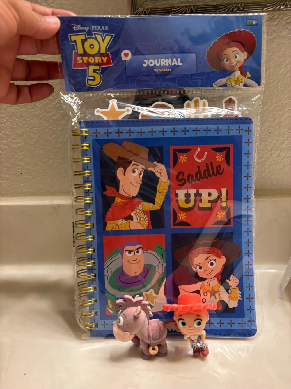 Blue 'Saddle Up' Journal set of three items 1-Notebook 2-Jessie 3- El caballo